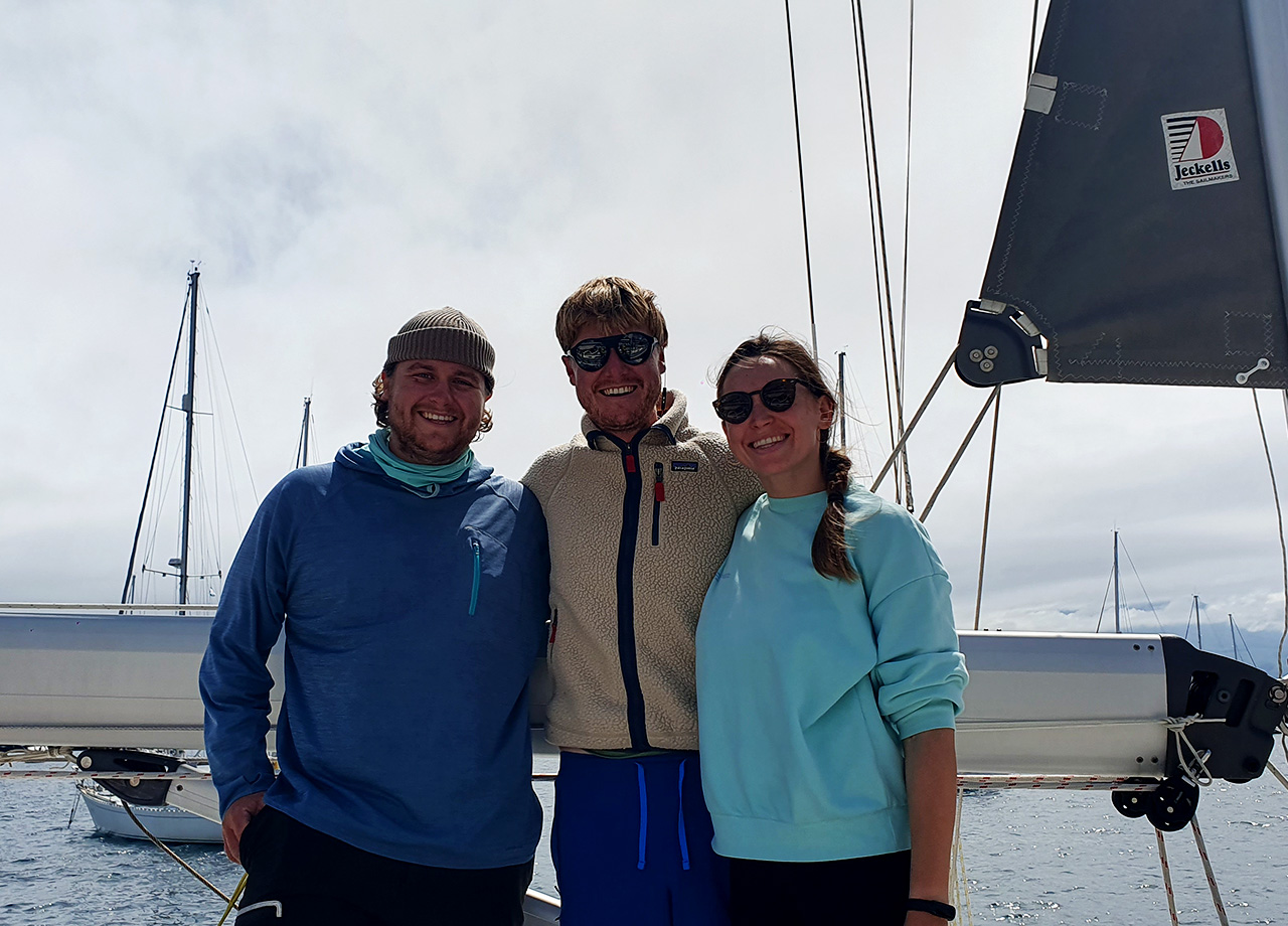 The young crew of yacht Wahoo desighted with their achievement sailing from Bermuda to Azores with ARC Europe